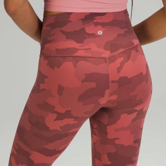 Lululemon Align Crop *21" Heritage 365 Camo Brier Rose Multi - Picture 2 of 7